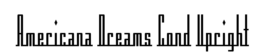 Americana Dreams Cond Upright Font Download Free